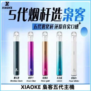 梟客五代主機XIAOKE可發光式電子煙霧化煙桿|兼容五代 六代煙彈
